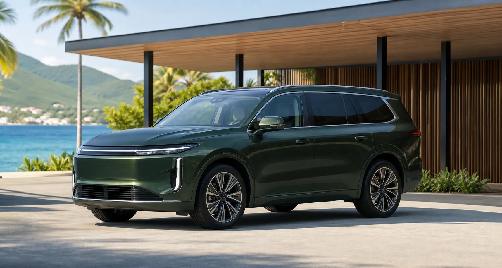 Electric vehicle ready for pickup